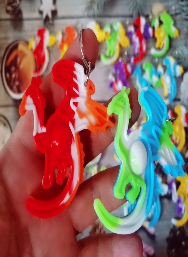 PSDFH 30 Packs Funny Summer Present Unique Mini Dragon Assorted fidgets Bubble Toys for Kids Children Classroom Students Gifts from Teacher,Birthday Party Favors - Image 2